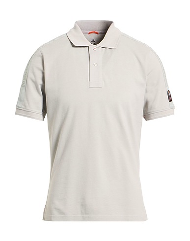 PARAJUMPERS Polo shirt Light grey 100% Cotton