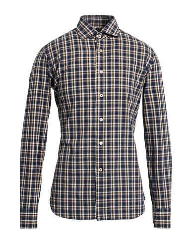 ALESSANDRO GHERARDI Checked shirt Charcoal 100% Cotton