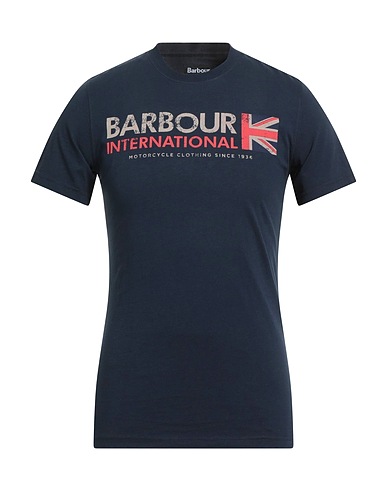 BARBOUR T-shirt INTERNATIONAL Midnight blue 100% Cotton
