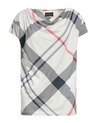 BARBOUR T-shirt SUMMER TARTAN 70% Lyocell, 30% Cotton