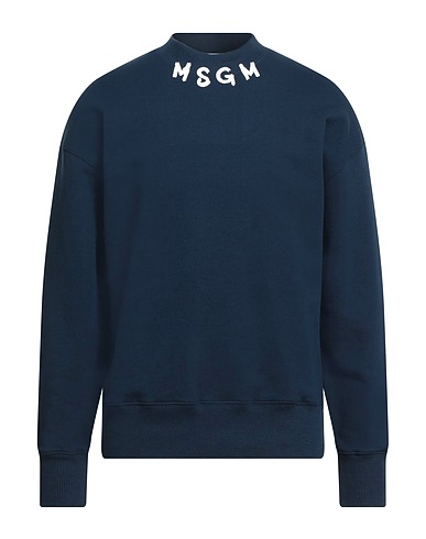 MSGM Sweatshirt Navy blue 100% Cotton