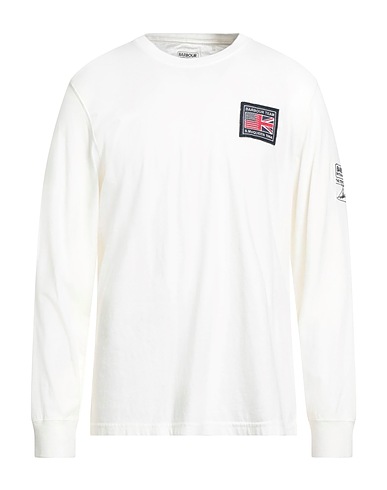 BARBOUR T-shirt THE STEVE MCQUEEN COLLECTION Λευκό 100% Βαμβάκι