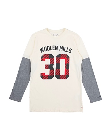 WOOLRICH T-shirt Ivory 100% Cotton