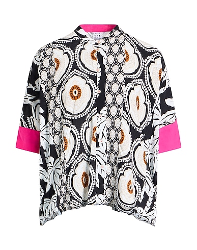 EMILY VAN DEN BERGH Floral shirts & blouses Black 100% Viscose