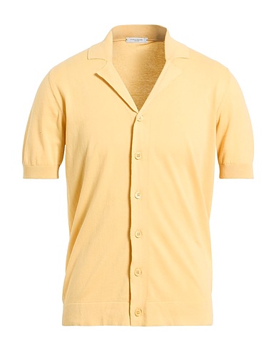 PAOLO PECORA Cardigan Yellow 100% Cotton