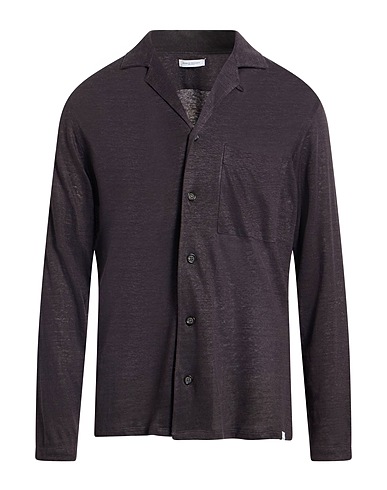 PAOLO PECORA Linen shirt Charcoal 100% Linen