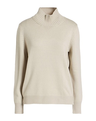 LA FILERIA Polo neck Light grey 100% Virgin Wool