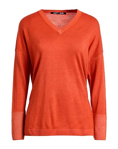 LEFT END Jumper Rust 100% Virgin Wool