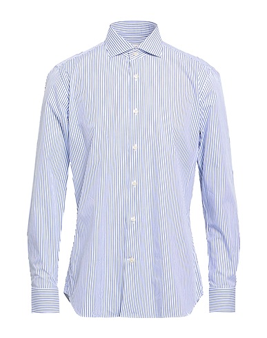 GUGLIELMINOTTI Striped shirt Navy blue 100% Cotton
