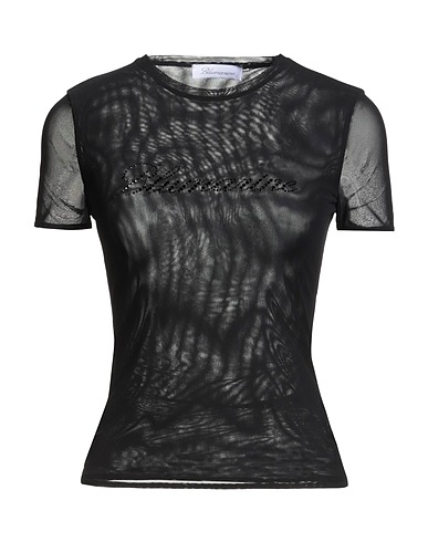 BLUMARINE Top Black 94% Polyamide, 6% Elastane