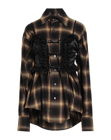 VAQUERA Checked shirt Black 58% Cotton, 42% Rayon