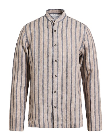 PAOLO PECORA Linen shirt Taupe 100% Linen