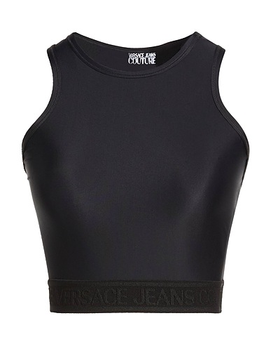 VERSACE JEANS COUTURE Спортивные топы NERO 78% Полиамид, 22% Эластан