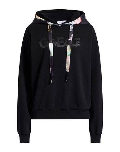 GAëLLE Paris Hoodie Schwarz 90% Baumwolle, 10% Polyester, Elastan