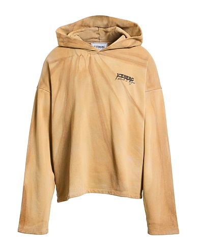 ICEBERG Hooded track jacket  X KAILAND O. MORRIS Khaki 100% Cotton