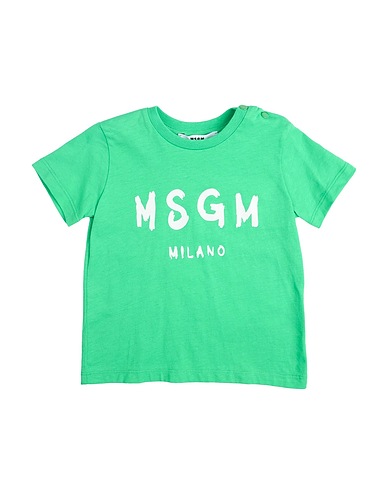 MSGM T-shirt KIDS Verde 100% Cotone