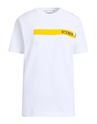 ICEBERG T-shirt Blanc 95% Coton, 5% Élasthanne