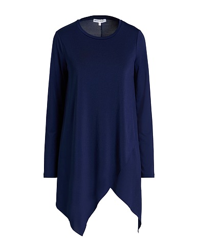 SILVIAN HEACH T-shirt Navy blue 95% Polyester, 5% Elastane