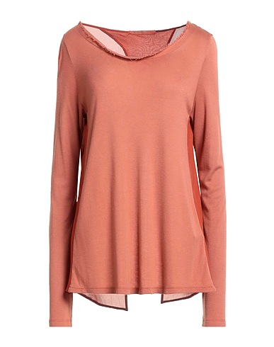 TRANSIT T-shirt PAR-SUCH Rust 92% Viscose, 8% Elastane