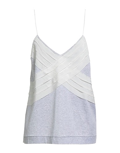 BALLANTYNE Top Light grey 100% Cotton