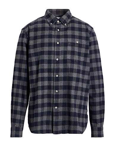 WOOLRICH Camicia a quadri ARCHIVE Grigio 100% Cotone