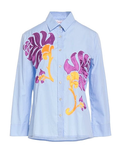 JUCCA Shirts Light blue 100% Cotton