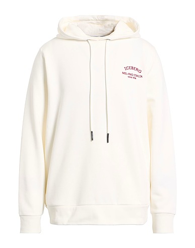 ICEBERG Hooded sweatshirt White 90% Cotton, 10% Polyester
