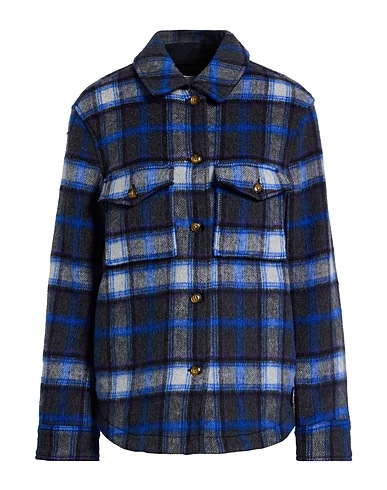 WOOLRICH Kariertes Hemd Blau 49% Acryl, 27% Polyester, 19% Wolle, 5% Andere Fasern