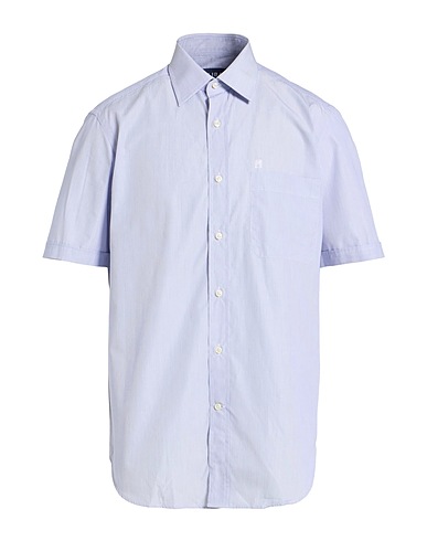 CALIBAN Striped shirt Midnight blue 100% Cotton