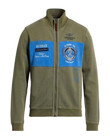 AERONAUTICA MILITARE Sweatshirt Military green 100% Cotton
