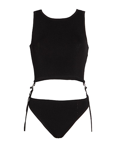 PATRIZIA PEPE TOPWEAR Black 80% Viscose, 20% Polyamide