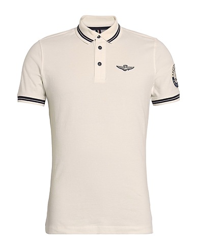AERONAUTICA MILITARE Poloshirt Cremeweiß 92% Baumwolle, 8% Elastan