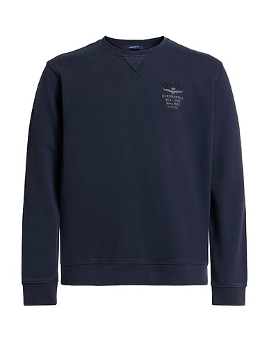 AERONAUTICA MILITARE Felpa Blu notte 100% Cotone