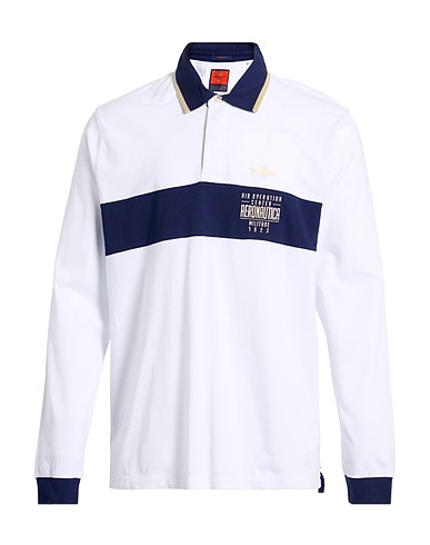 AERONAUTICA MILITARE Polo Bianco 100% Cotone