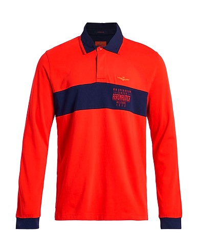 AERONAUTICA MILITARE Μπλουζάκι Polo Κόκκινο 100% Βαμβάκι