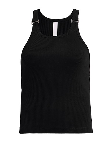 DION LEE Top Black 98% Organic cotton, 2% Elastane