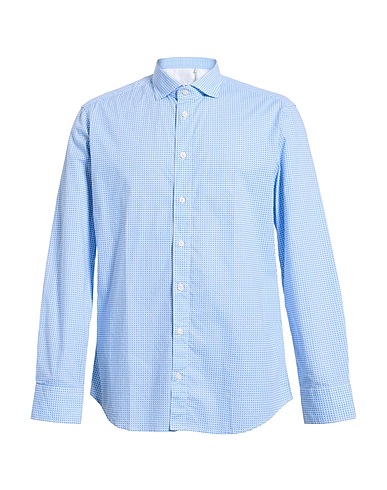 BASTONCINO Patterned shirt Light blue 100% Cotton