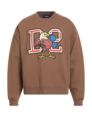 DSQUARED2 Sweatshirt Brown 100% Cotton