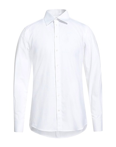 DOLCE&GABBANA Einfarbiges Hemd Weiß 100% Baumwolle