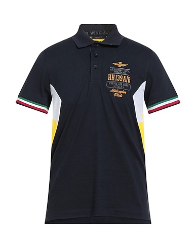 AERONAUTICA MILITARE Polo Blu navy 95% Cotone, 5% Elastan