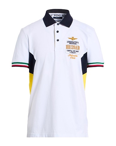 AERONAUTICA MILITARE Poloshirt Weiß 95% Baumwolle, 5% Elastan