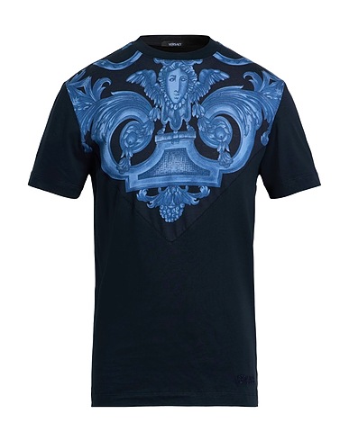 VERSACE T-shirt Midnight blue 100% Cotton