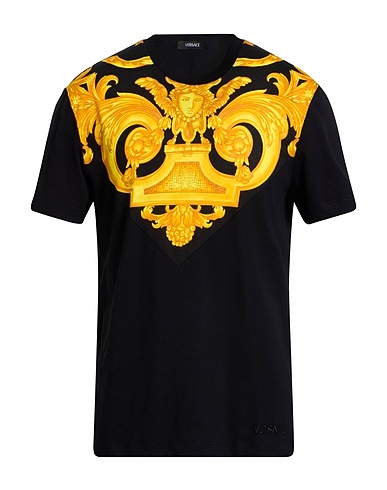 VERSACE T-shirt Black 100% Cotton