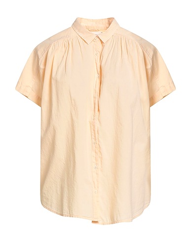 XíRENA Μονόχρωμα πουκάμισα και μπλούζες βερικοκί 100% Βαμβάκι