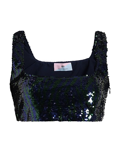 CHIARA FERRAGNI Top Midnight blue 100% Polyester