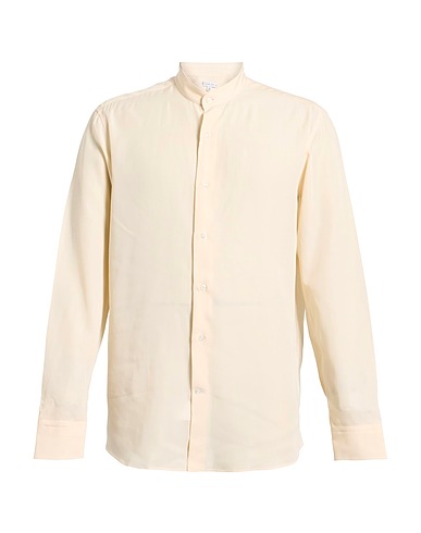 CARUSO Solid color shirt Light pink 100% Tencel™