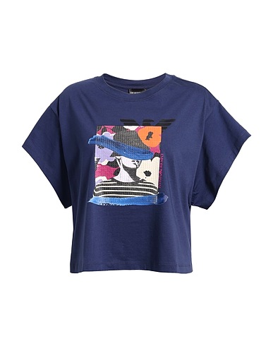 EMPORIO ARMANI T-shirt Navy blue 100% Cotton