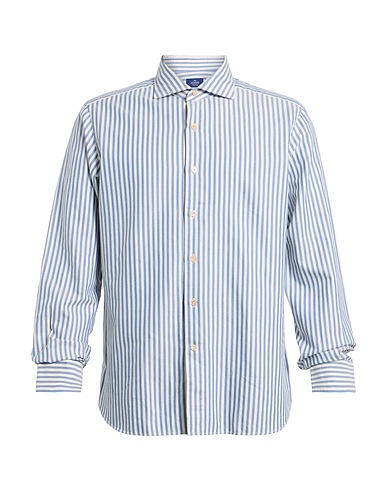 ALESSANDRO GHERARDI Ριγέ πουκάμισο Μπλε 100% Βαμβάκι