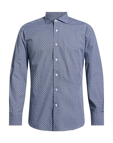 BARBA Napoli Camicia fantasia CULTO Blu navy 100% Cotone
