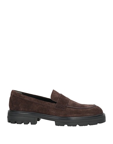 HOGAN Loafers Dark brown Leather